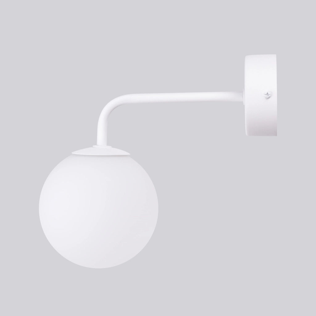Applique bianca sfera vetro 1xG9 8W Kosmos PureLume