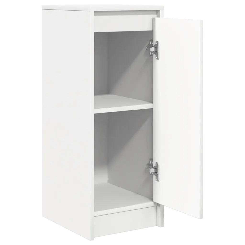 Credenza | Madia | Buffet da pranzo | Armadio da pranzo Bianca 29,5x34x76 cm in Legno Multistrato