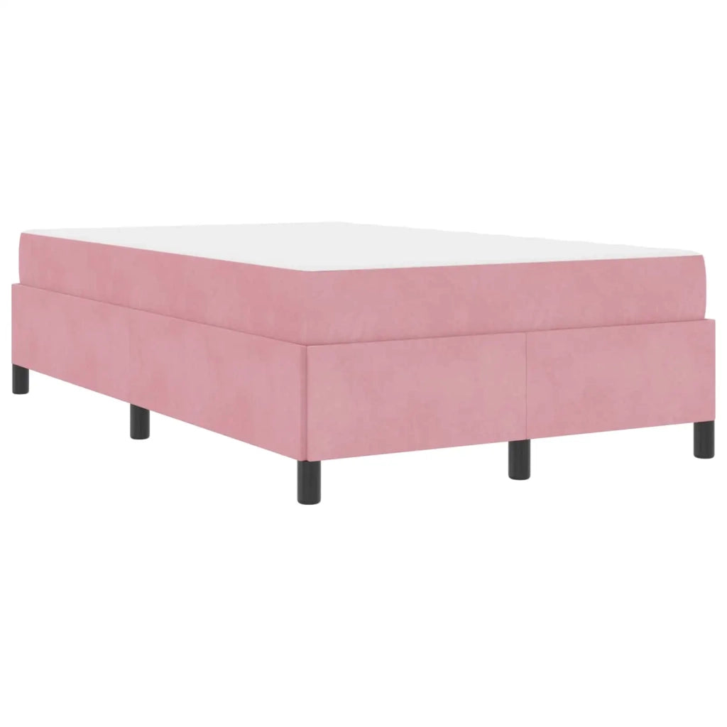 Struttura del letto con materasso Rosa 120 x 200 cm Tessuto 3399059