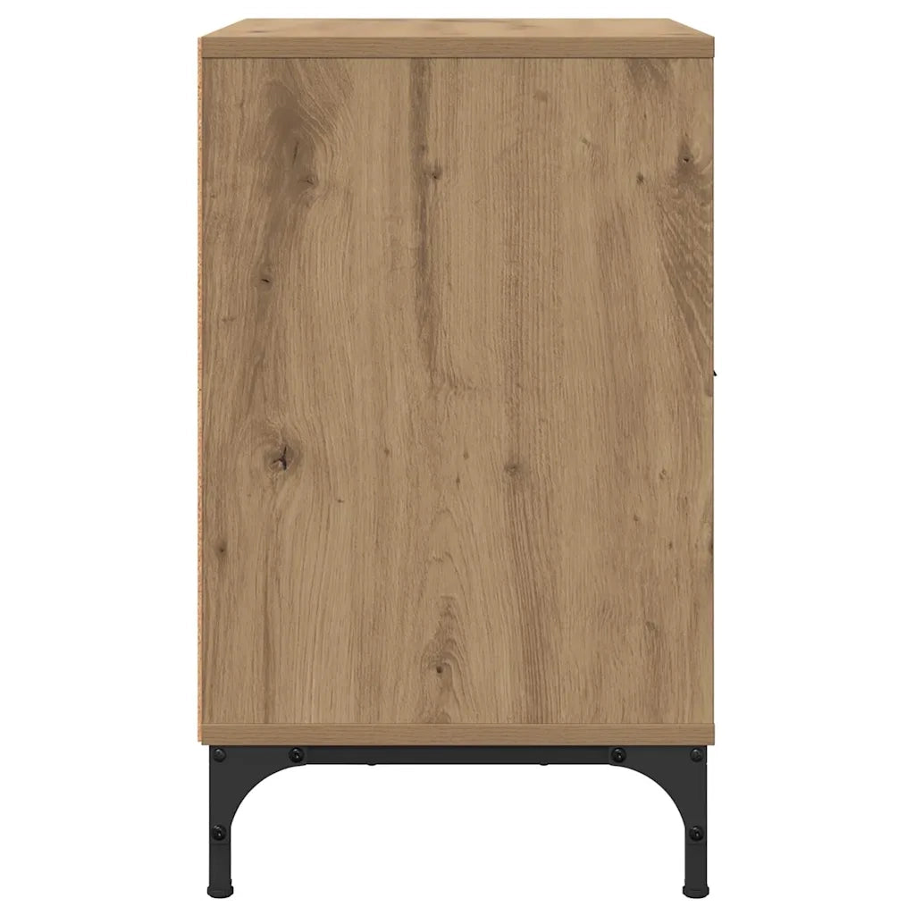 Armadio da Notte 2 pcs rovere artigianale 49 x 36 x 61 cm