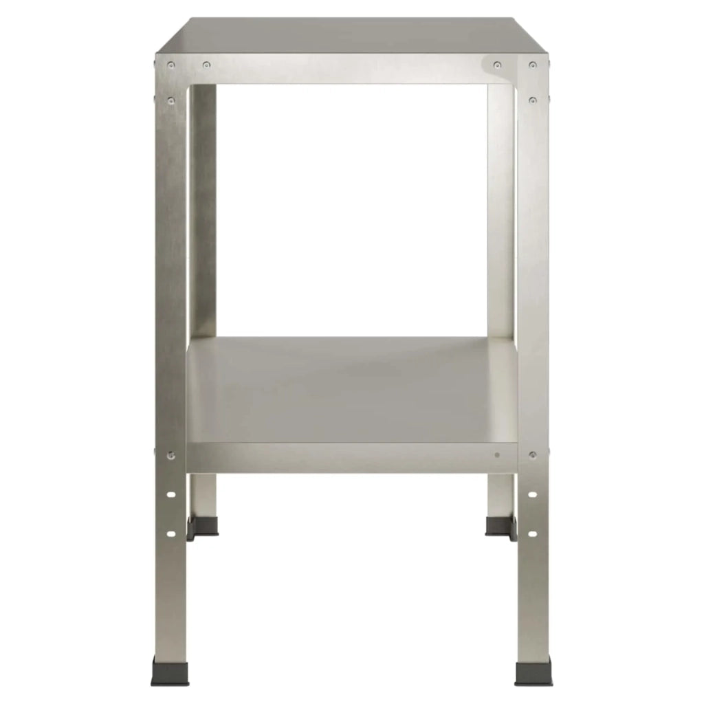 Tavolo da rinvaso 80 x 50 x 80 cm Acciaio Inox Argento 8014887