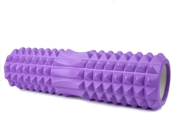 Roller di Foam per la Milieu di Protezione Yoga per la Relaxazione Muscolare e la Massaggio della Fascia (Viola)