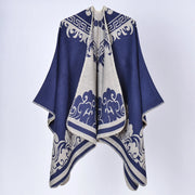 Nuovo scialle/sciarpa/scialle double-face in cashmere jacquard