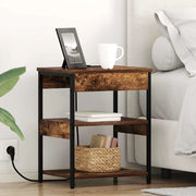 Armadio da Notte Rovere fumé 41 x 31 x 51 cm Legno multistrato 859539