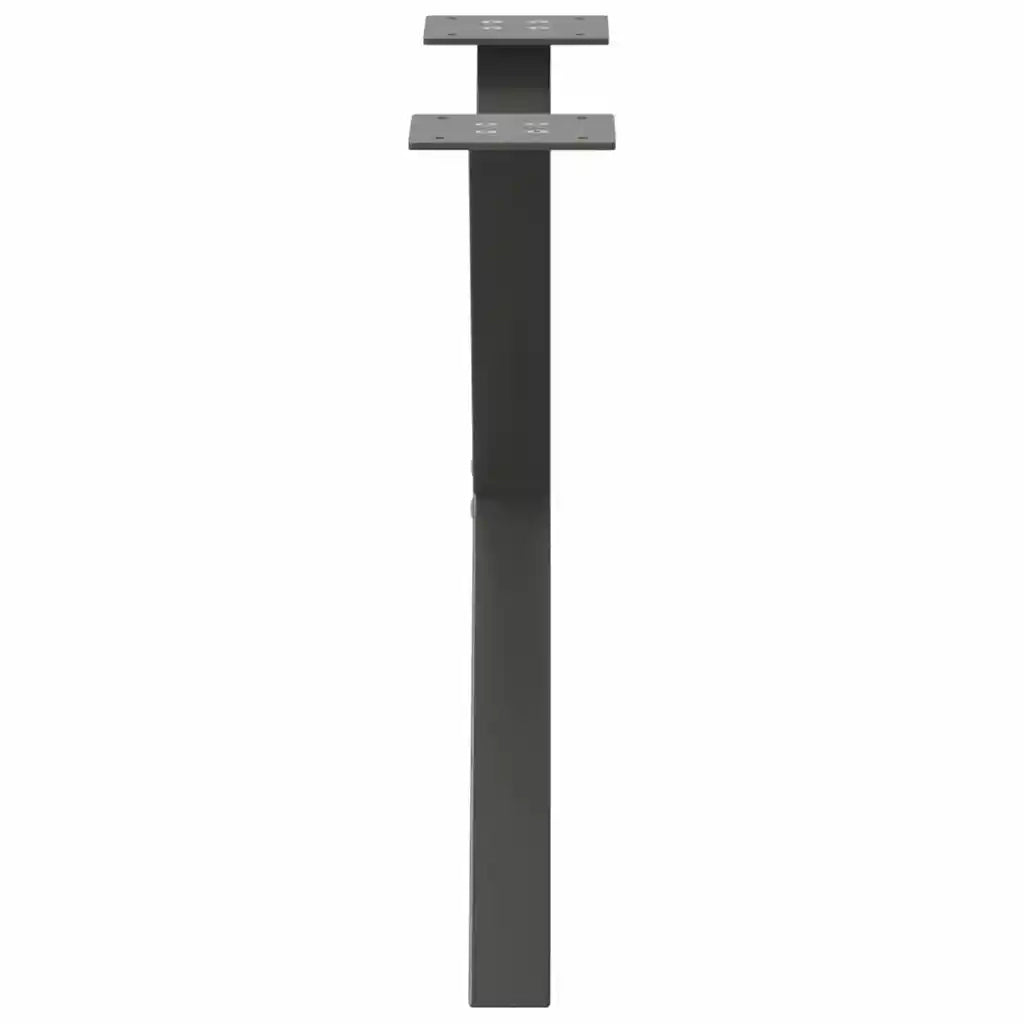 Gambe per Tavolino da Caffè a X 2 pz Antracite 60x(42-43) cm Acciaio 4012902