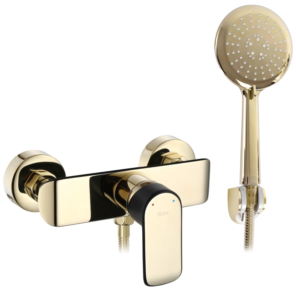 Rubinetto Doccia Rea Bloom Black Gold