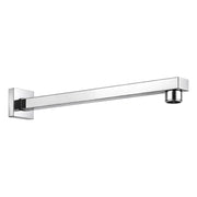 BRACCIO DOCCIA QUADRO IN OTTONE CROMATO PER SOFFIONI DOCCIA MODELLO CRISTAL - LUNGHEZZA 20 CM  - AER