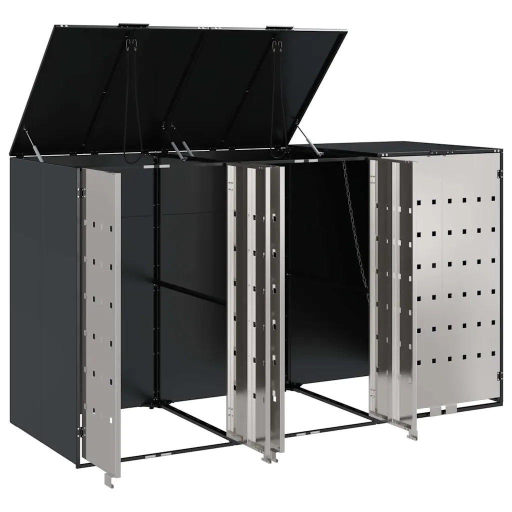Contenitore per Rifiuti per 3 Bidoni 340 x 77.5 x 115.5 cm