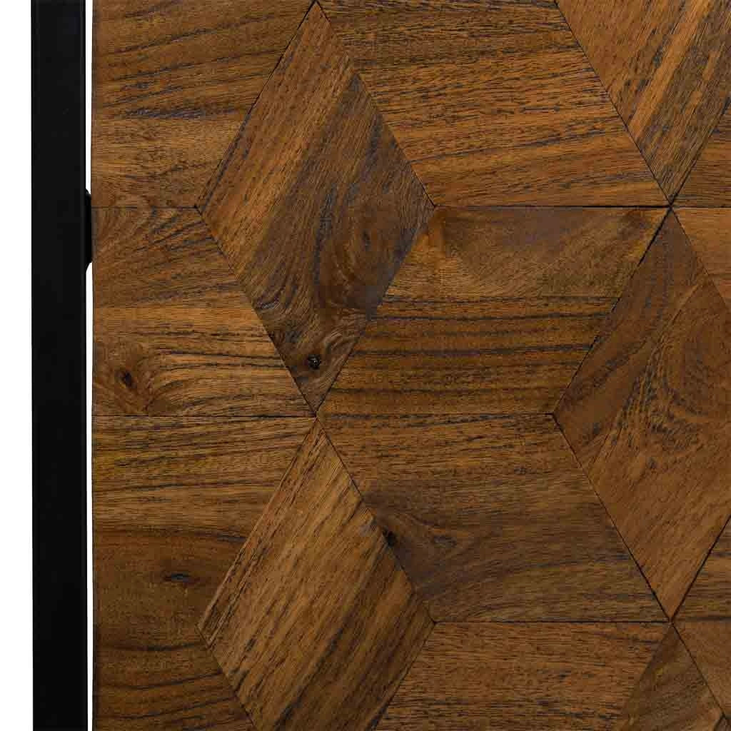 Tavolo da pranzo in parquet di mango/finitura colore DM 160x90x76