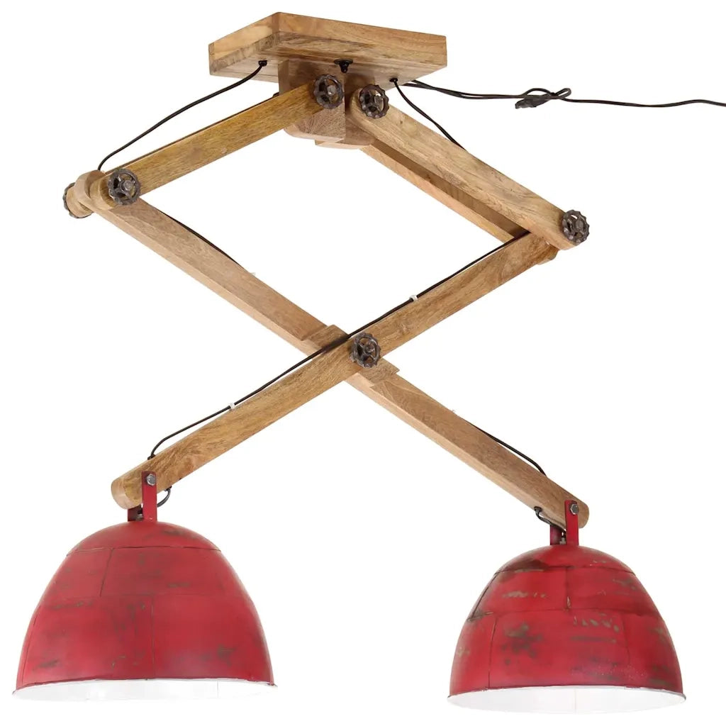 Lampada da Soffitto 25 W Rosso Anticato 29x18x85 cm E27 371934