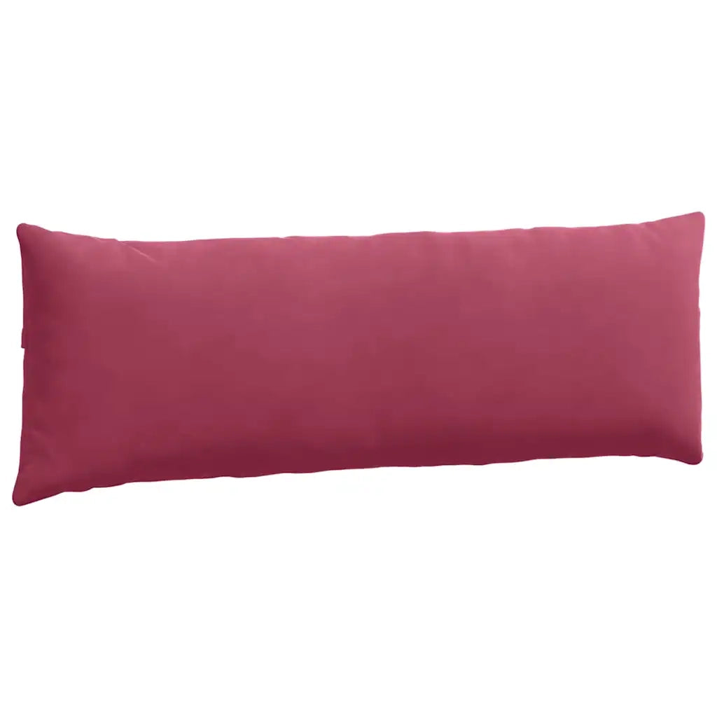 Cuscini da Divano 2 pcs Rosso Vino 120 x 40 cm Tessuto in Cords