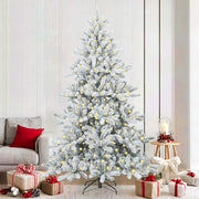 Albero di Natale Artificiale con Rami Pieghevoli Bianco 210 cm 3397727