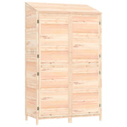 Casetta da giardino 102 x 52 x 174,5 cm in legno massello di abete marrone 02_0044043