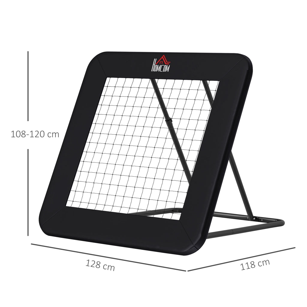 Trampolino Elastico Pieghevole Regolabile ¨C zephmum ¨C Nero 128x118x108 cm