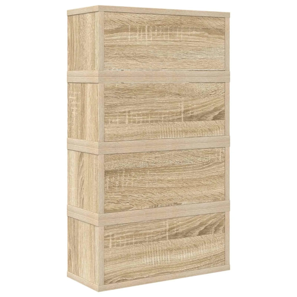 Rack per Stoccaggio CD 4 pz Rovere Sonoma 40 x 17 x 17 cm 8012714
