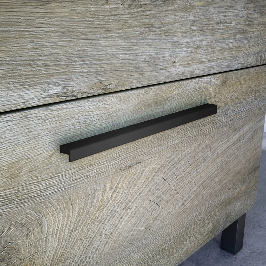 Mobile sottolavabo Abissalino, Mobiletto per bagno a 2 cassetti, Armadietto sospeso con specchio, lavabo non incluso, cm 80x45h80, Rovere