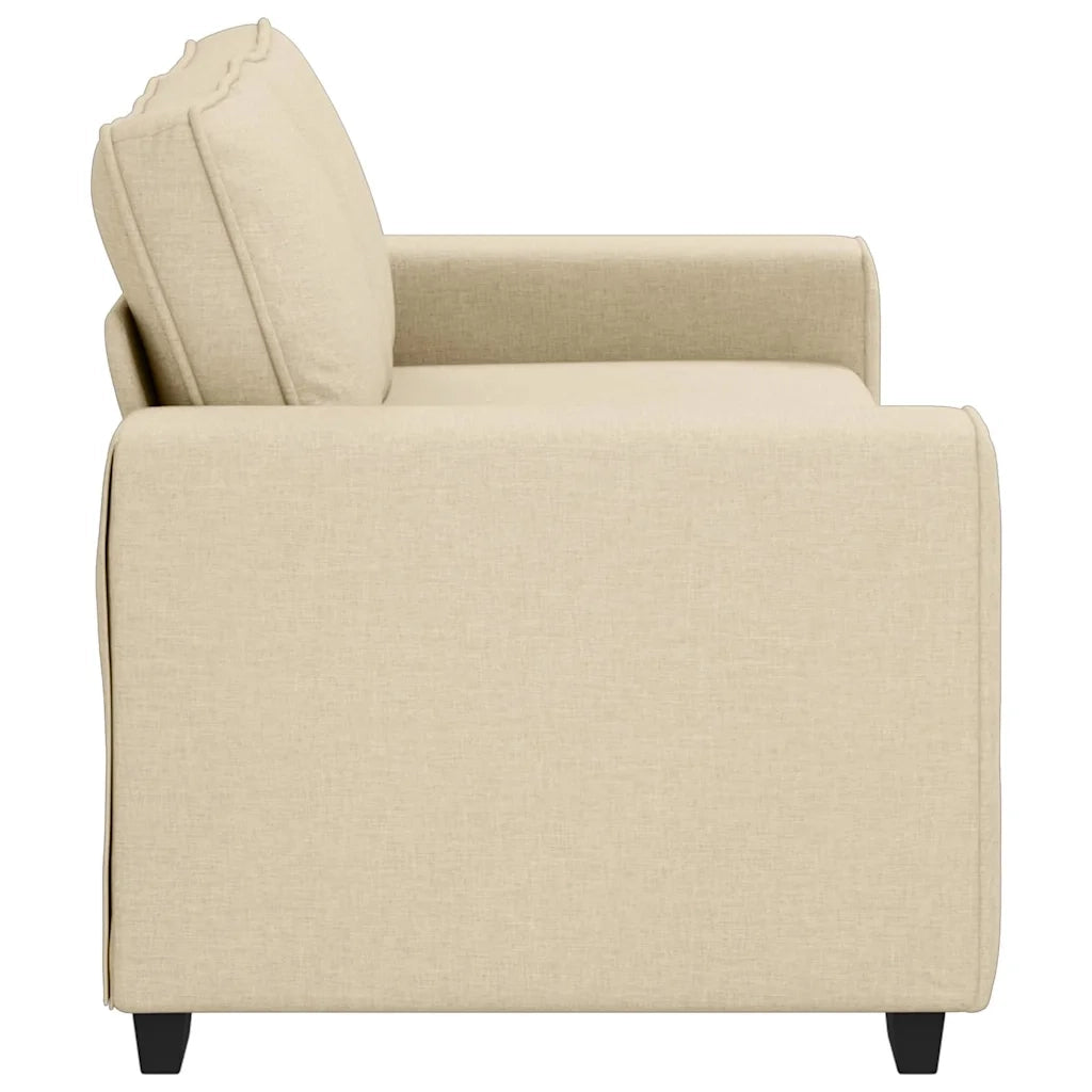 Divano a 2 Posti-Sofa 2 Posti Crema 140 cm in Tessuto 425052