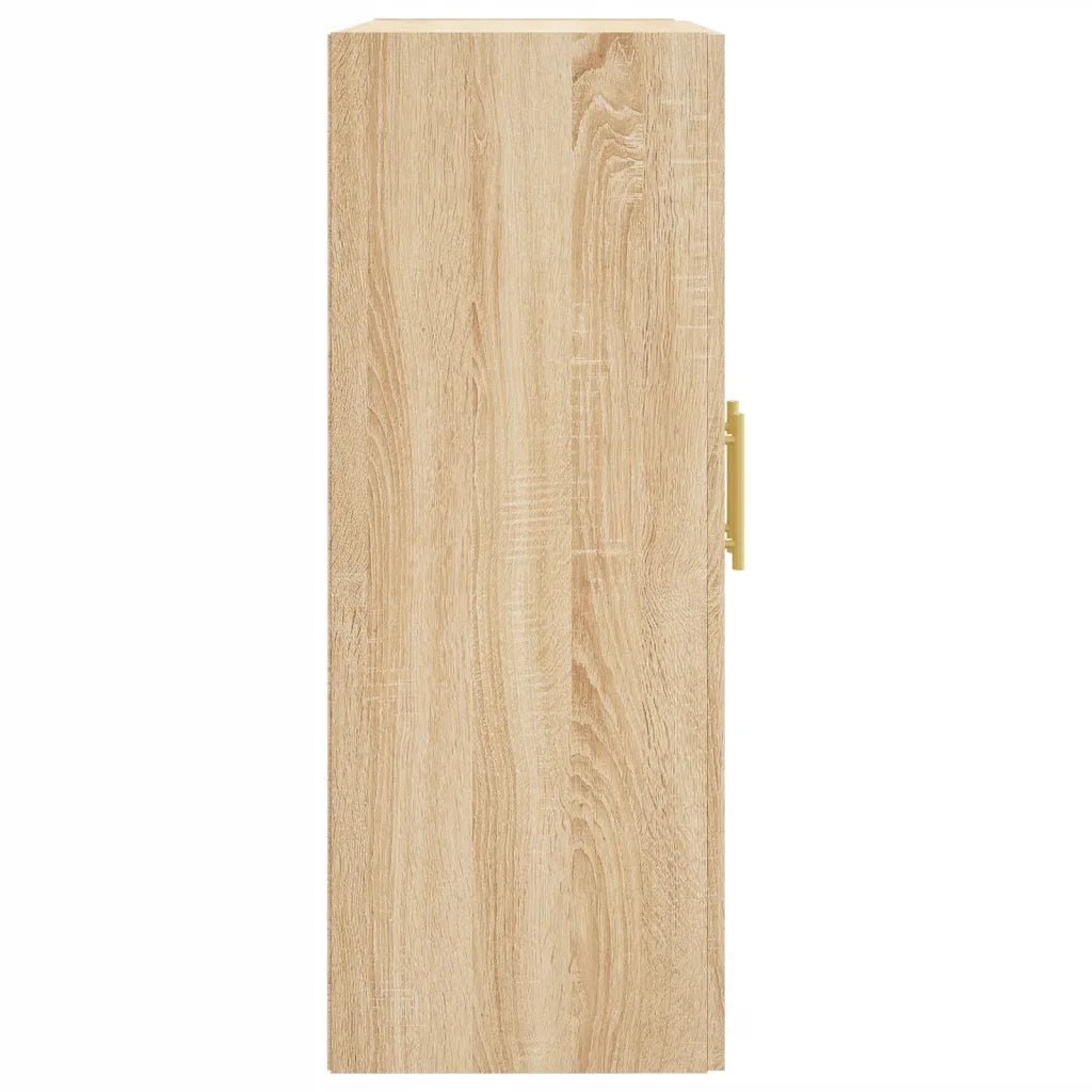 Mobile a Parete Rovere Sonoma 69,5x34x90 cm Legno Multistrato 830367