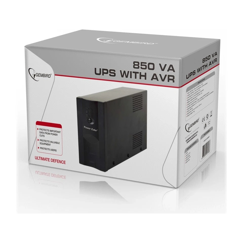Gembird UPS-PC-850AP alimentatore di emergenza (UPS) Line-Interactive 0,85 kVA 520 W 4 prese AC