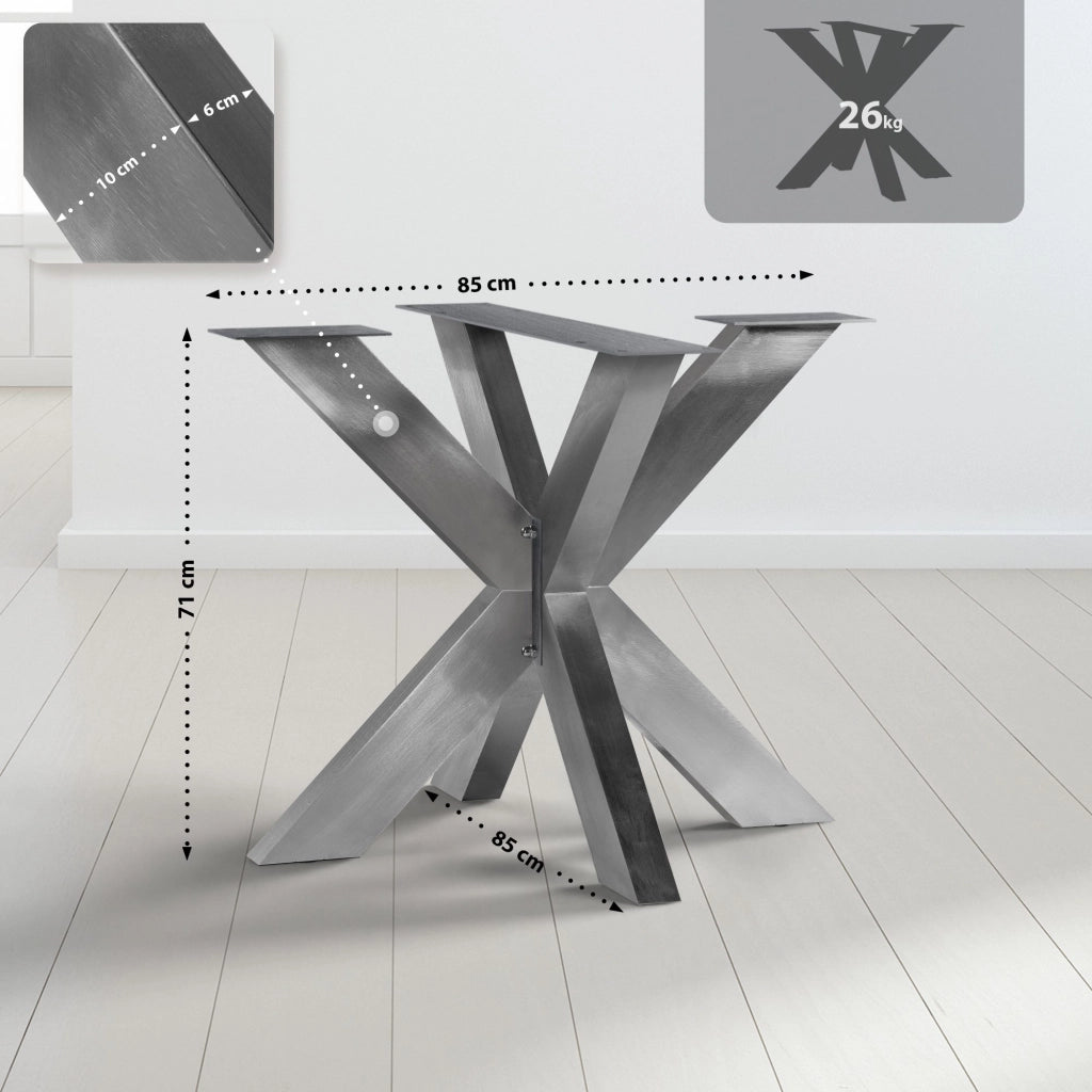 Gambe tavolo Duncan L85xP85xH71 cm