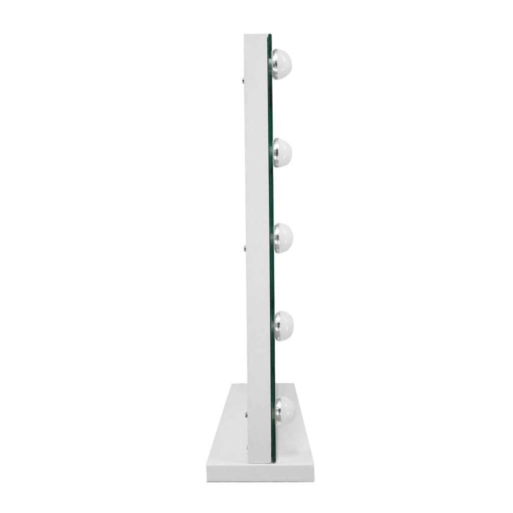 Specchio LED Hollywood 58cm, 3 Luci, BT, USB, 10x Zoom, Dimmer