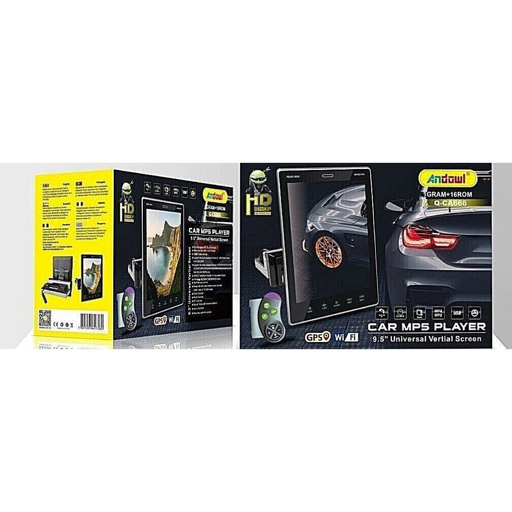 Trade Shop - Autoradio Android Lettore Multimediale 2din 9.5" Girevole 1gb Ram 16 Rom Q-ca666 -