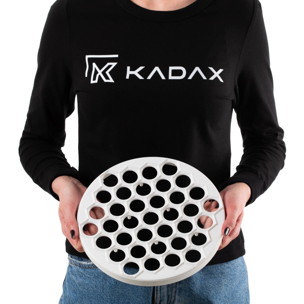 KADAX Pierożnica na pierogi średnica 24cm biała <5