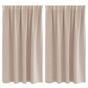 Tende Oscuranti | Tende Blackout con Anelli 2 pz Talpa 140 x 140 cm Poliestere