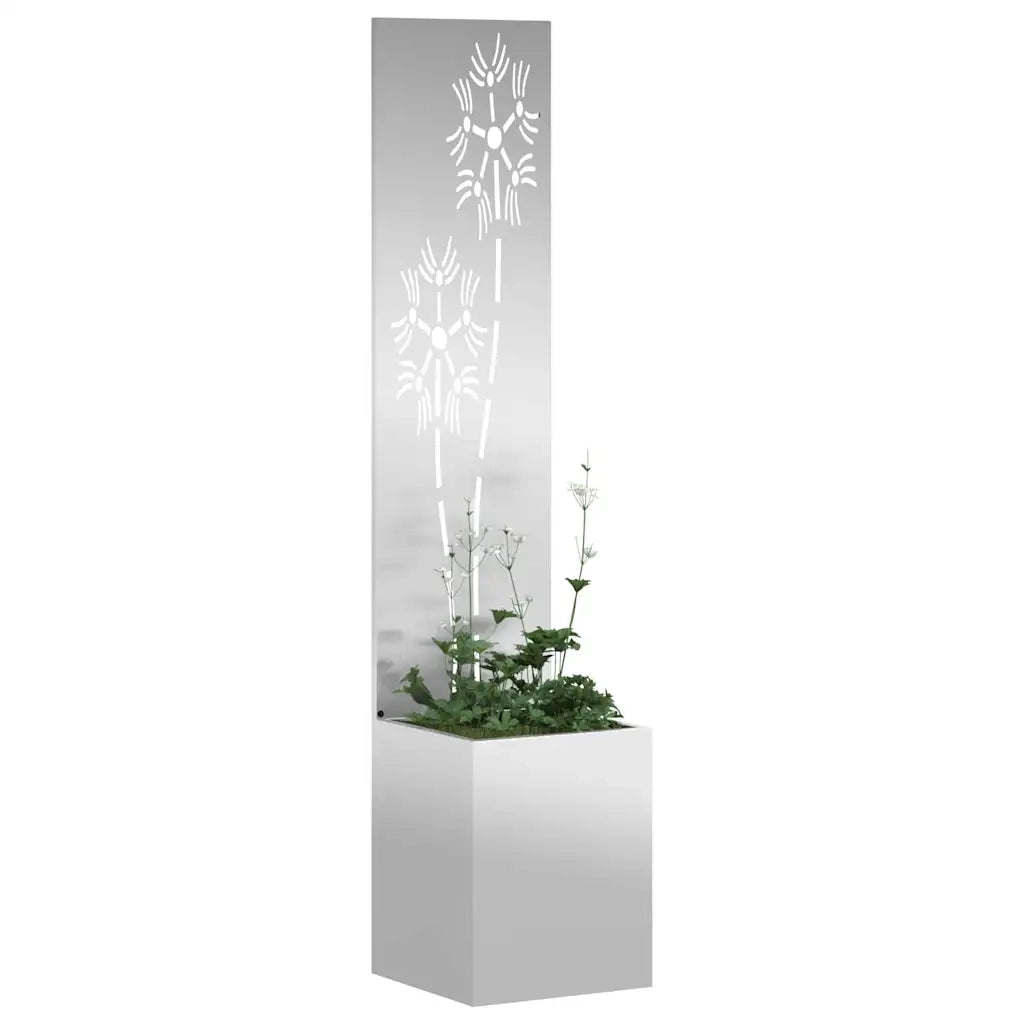 Schermo per privacy in giardino Floreale Argento 32 x 150 cm 876369