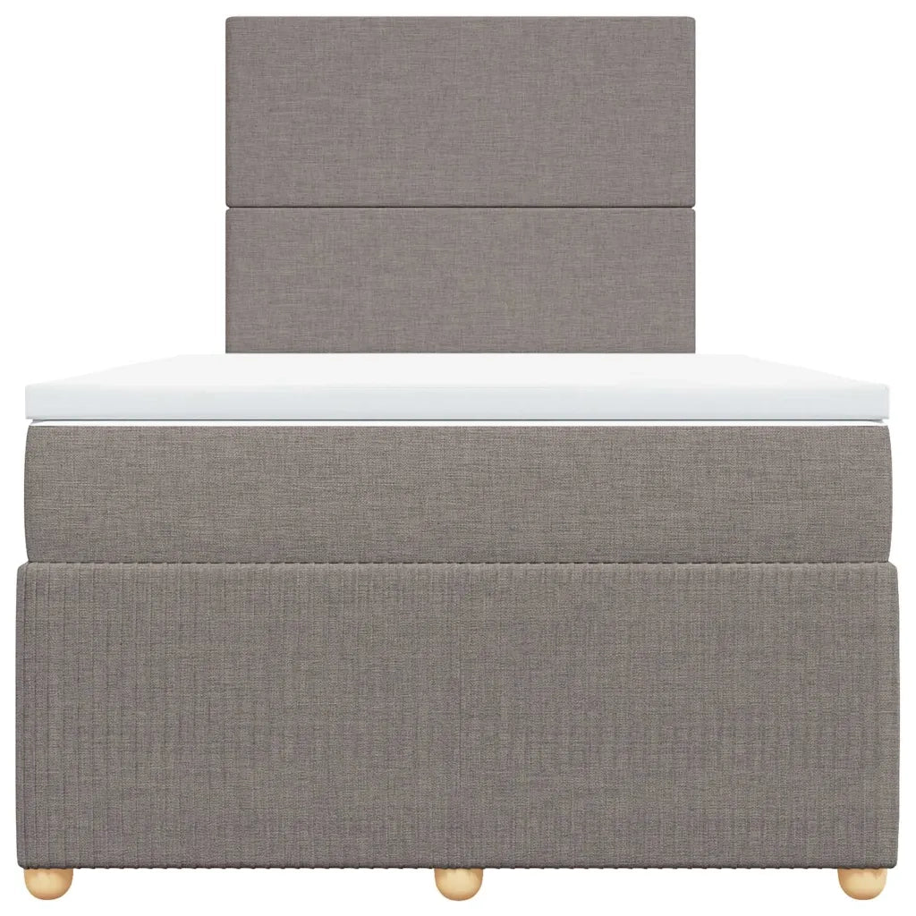 Giroletto a Molle con Materasso Tortora 120x190 cm in Tessuto 3291992