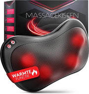 Cuscino per massaggi - Nekkussen con funzione di calore - Shiatsu - Senza fili - Ricaricabile