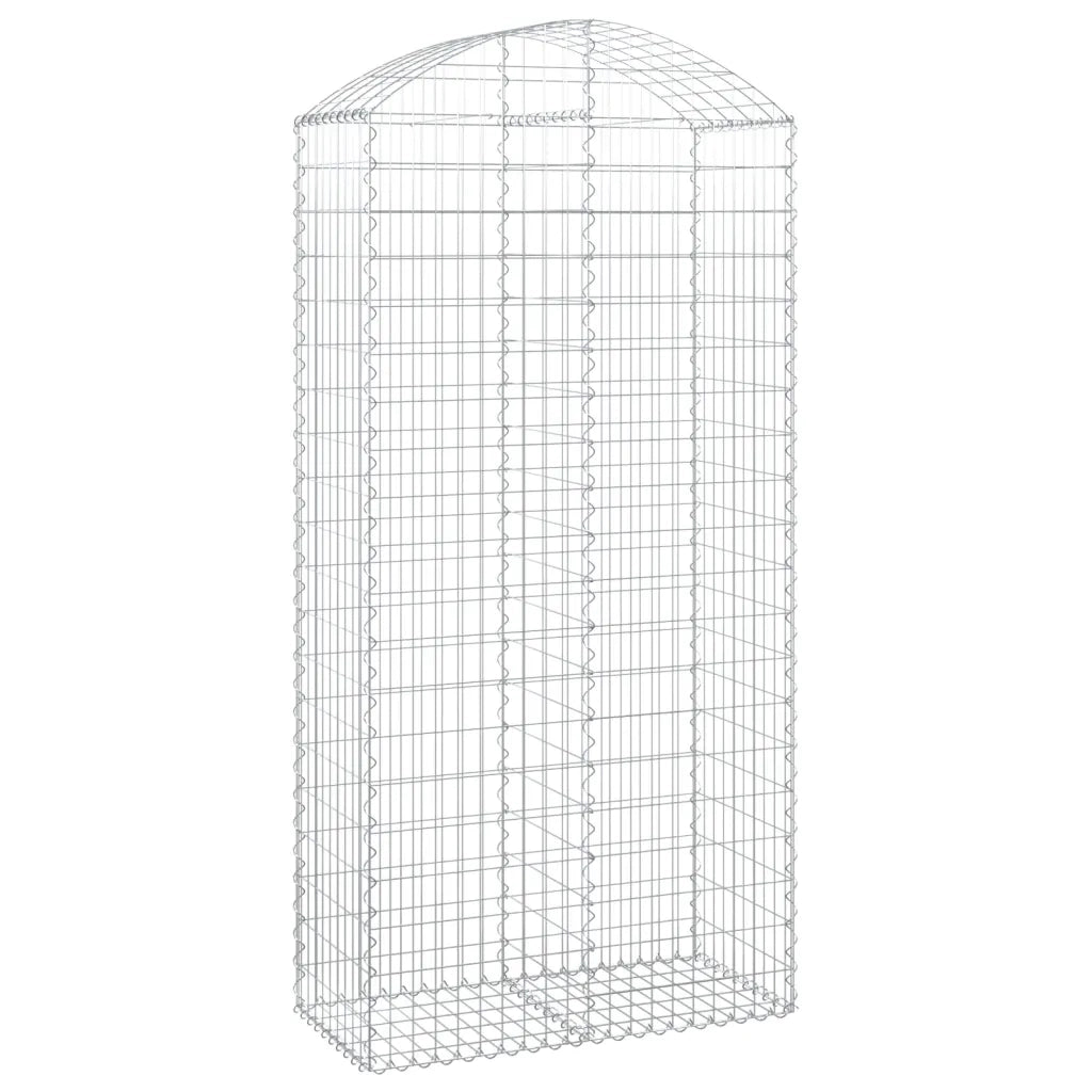 Cesto Gabbione ad Arco 100x50x200/220 cm Ferro Zincato 153440