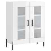 Credenza | Madia | Buffet da pranzo | Armadio da pranzo 69,5x34x90 cm in Legno Multistrato Bianco Lucido