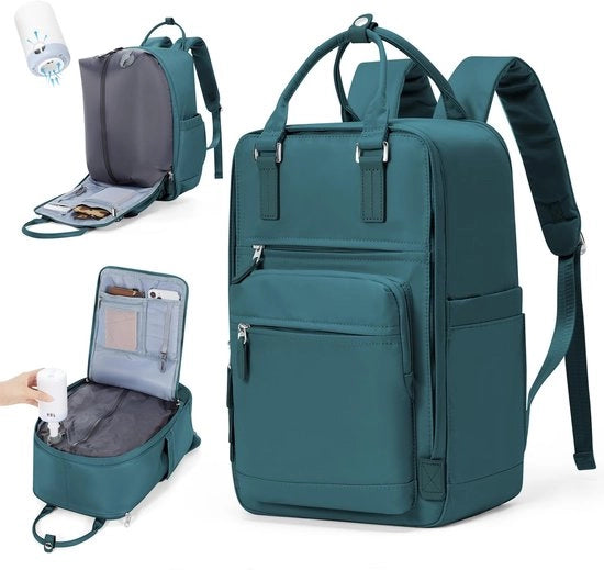 Borsa a vuoto per viaggio da donna, zaino a vuoto con sistema di vuoto per viaggi, borsa da viaggio a vuoto per Ryanair con pompa impermeabile