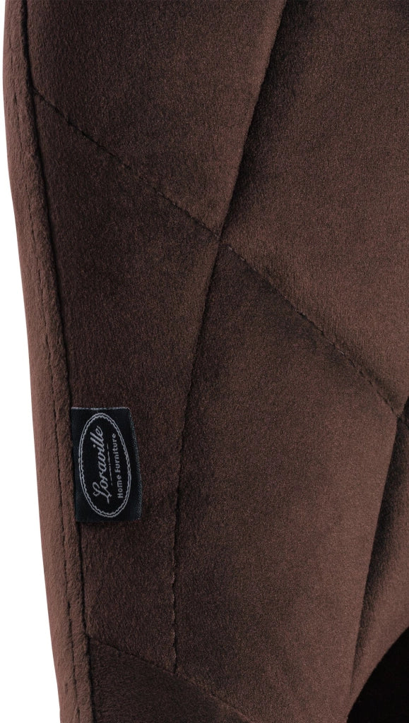 Sgabello da bar Lazio Velvet marrone,nero