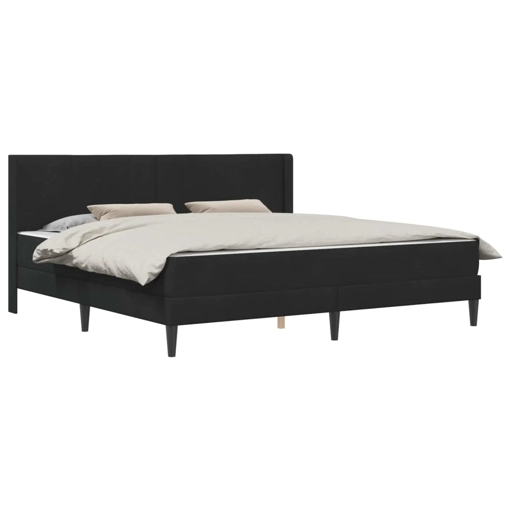 Struttura letto con materasso Nero 180 x 200 cm Velluto 3414883