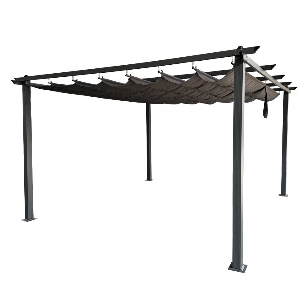 GAZEBO ASTORIA 4 X 4 ANTRACITE  TELO GRIGIO