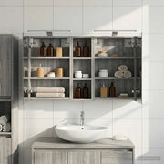 Set di Armadi da Bagno con porta 3 pcs 100 x 10,5 x 60,5 cm 3403709