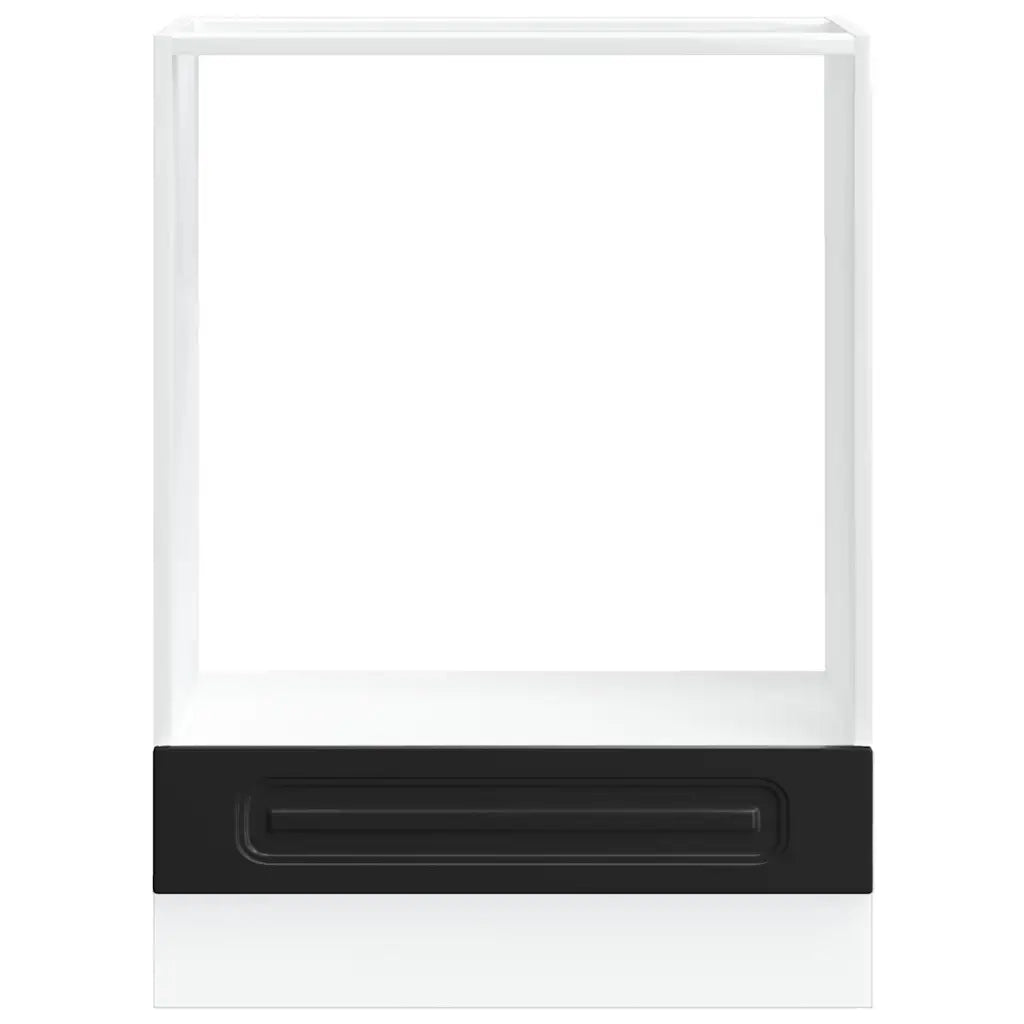Armadio per Forno Kalmar Nero in Legno Multistrato 853518
