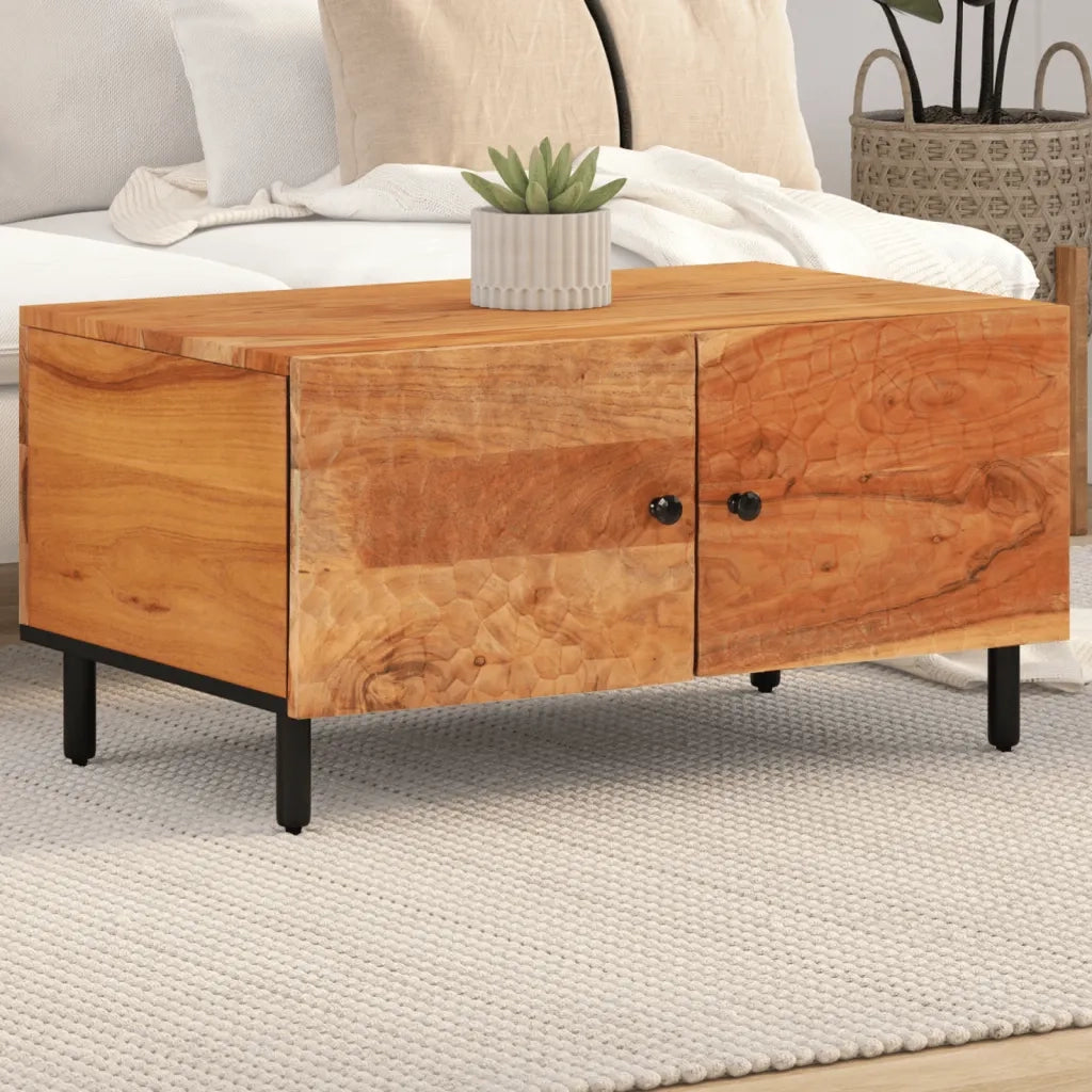 Tavolino da Salotto-Tavolino da soggiorno-Tavolo 80x50x40 cm Legno Massello di Acacia 600705