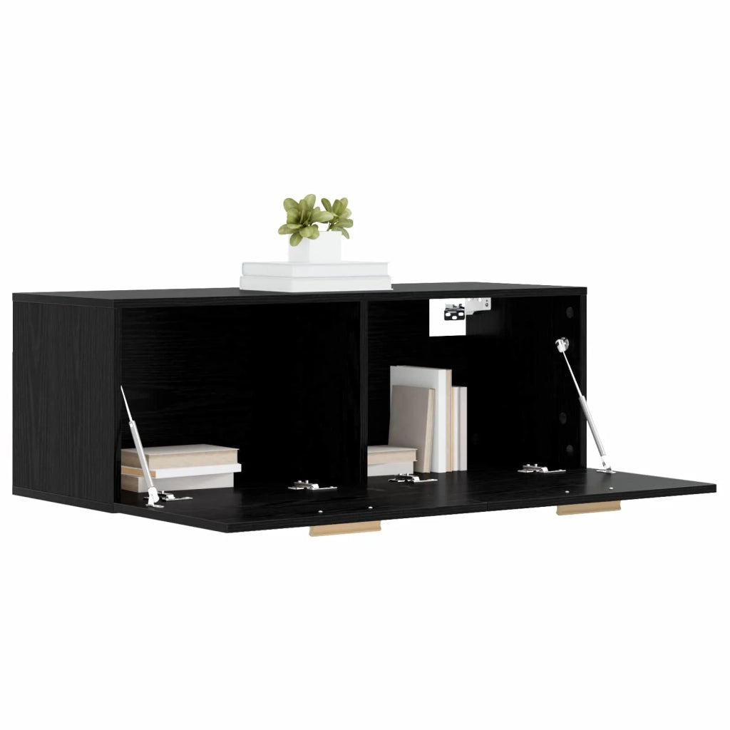 Armadietto a muro Rovere nero 100 x 36,5 x 35 cm 8009827