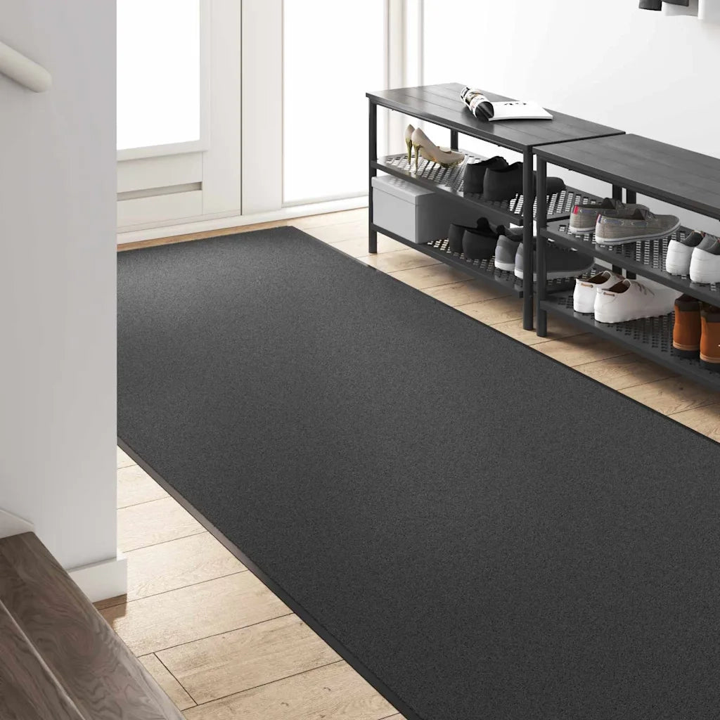 Tappetino Antracite e Nero 120 x 400 cm 100% Poliammide 4100724