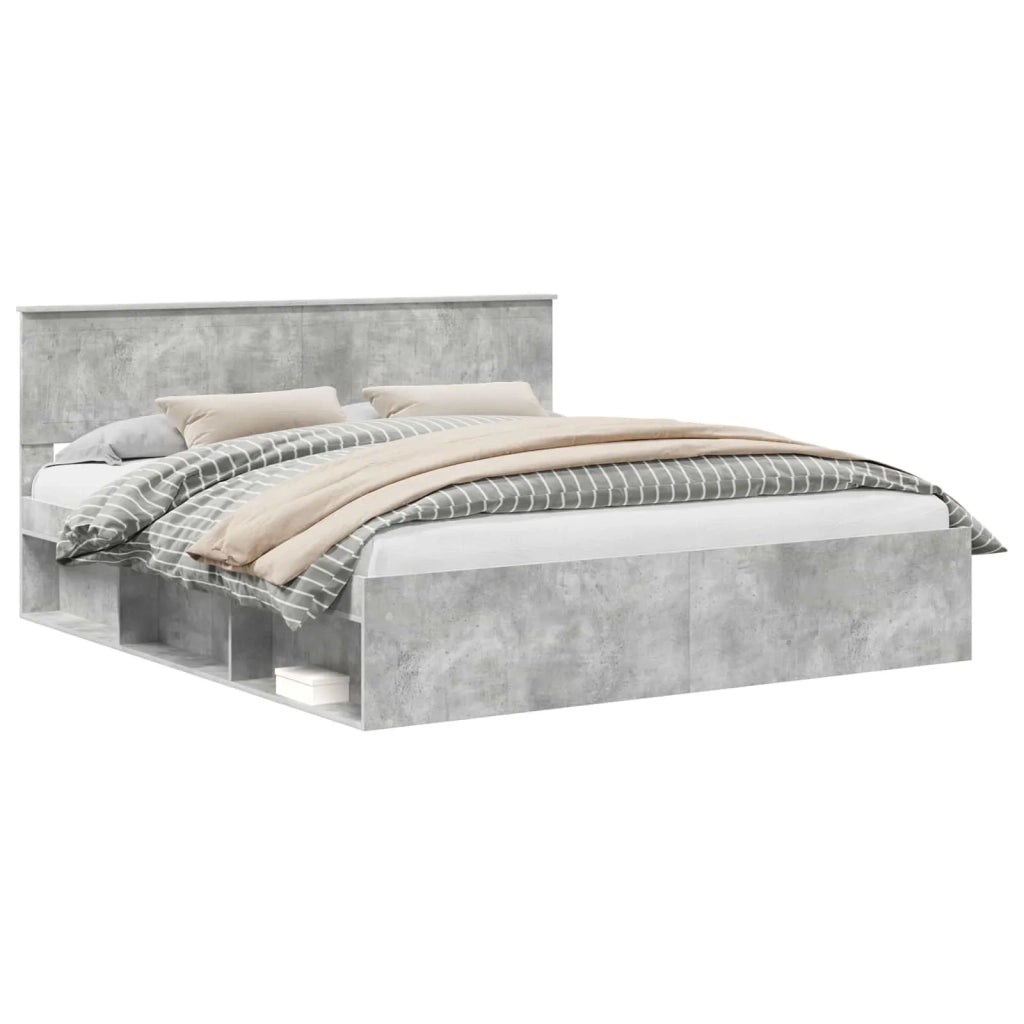 Struttura del letto Calcestruzzo 180 x 200 cm Pino massello 3410567