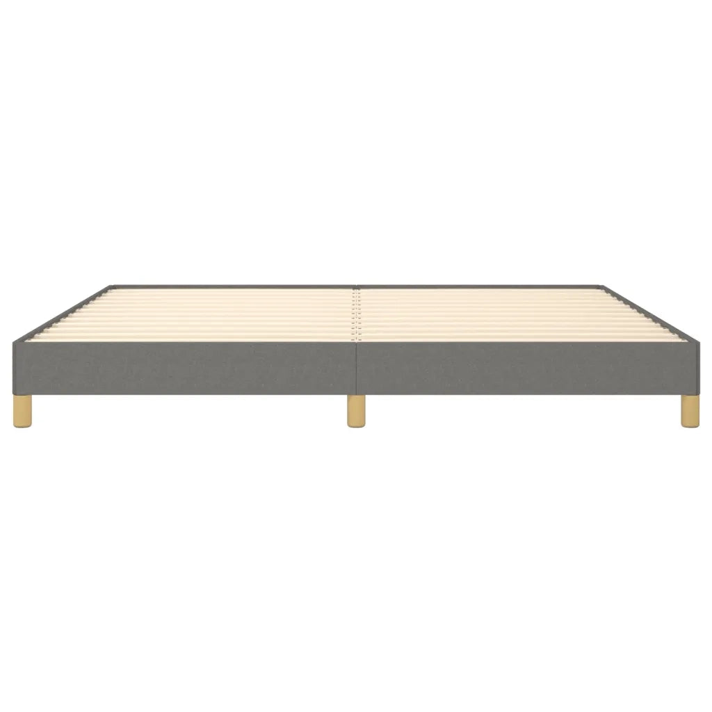 Giroletto senza Materasso-Struttura Letto Grigio Scuro 200x200 cm Tessuto 315005