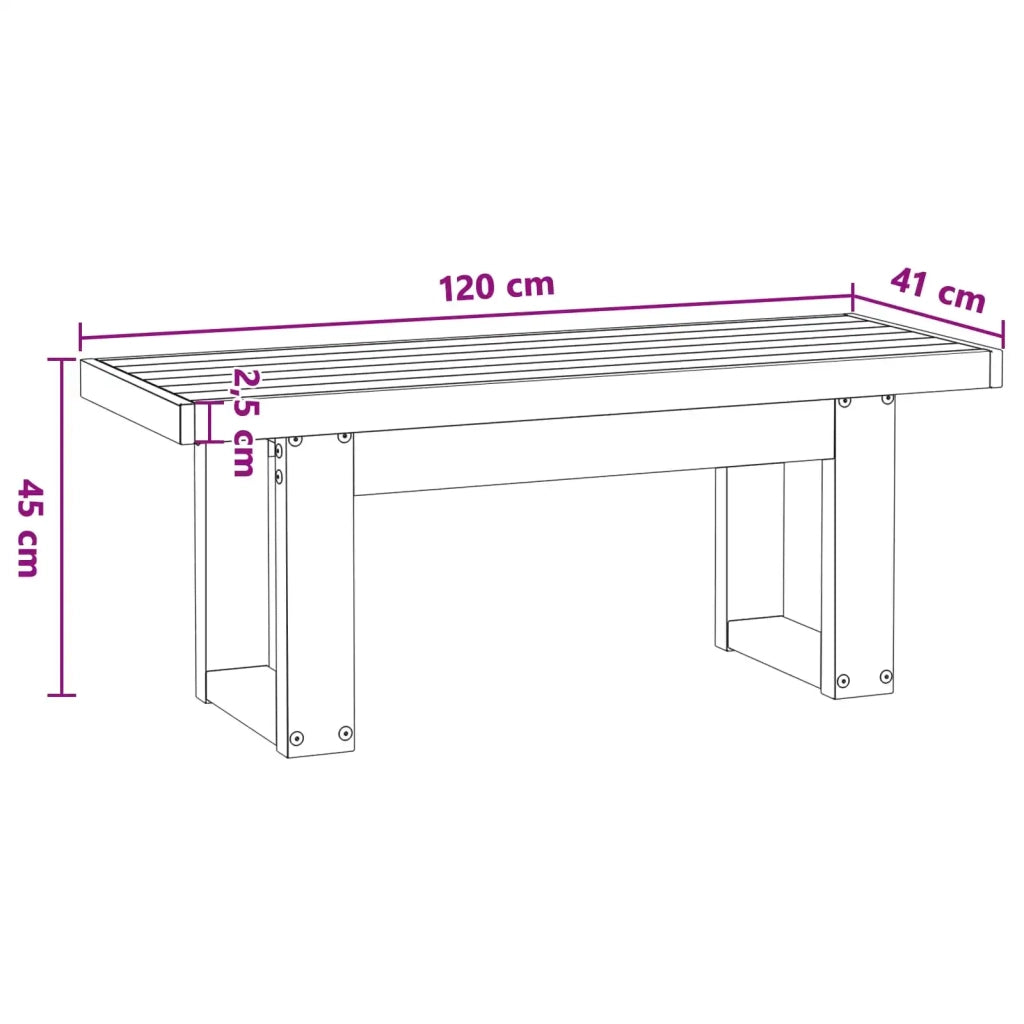 Panchina da pranzo NOAIN 120 x 41 x 45 cm CFW7926347