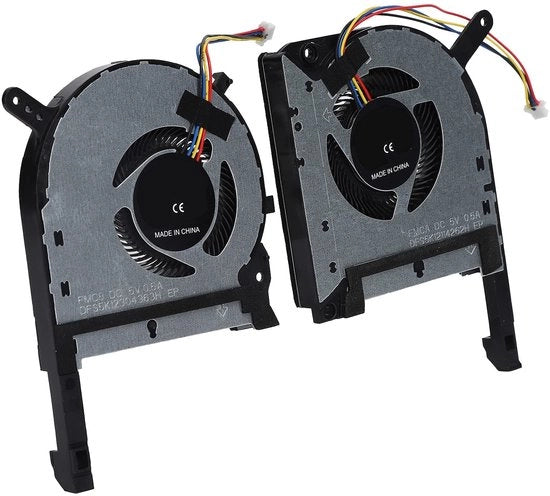 Ventilatori di raffreddamento per laptop - sostituzione - 2 pezzi - adatti per laptop da gioco - raffreddamento efficace per sessioni di gioco prolungate - B...