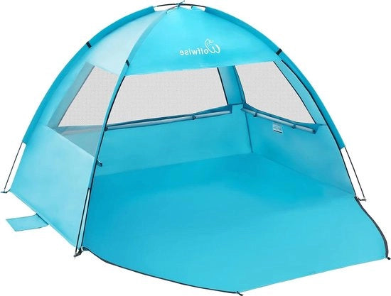 Tenda da Spiaggia UPF 50+ per 2-3 persone - leggera - blu