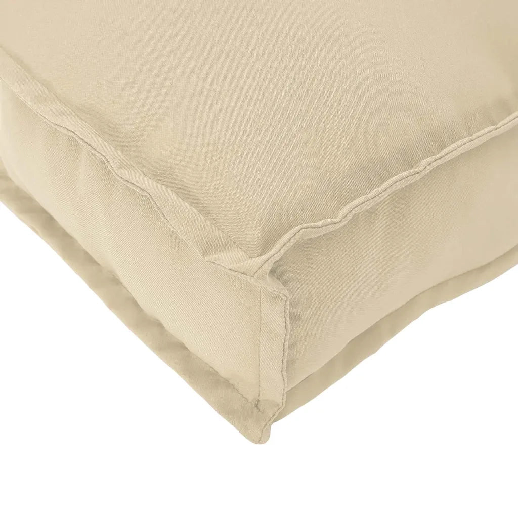 Cuscino Beige 80 x 80 x 12 cm Tessuto Oxford 42001511