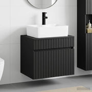 Set di mobili per il bagno Nero Legno ingegnerizzato 3404291