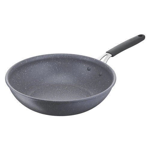 Lagostina 2100126562 Tempra Mineral Wok antiaderente 28cm 3.6L rivestimento minerale compatibile induzione colore Grigio